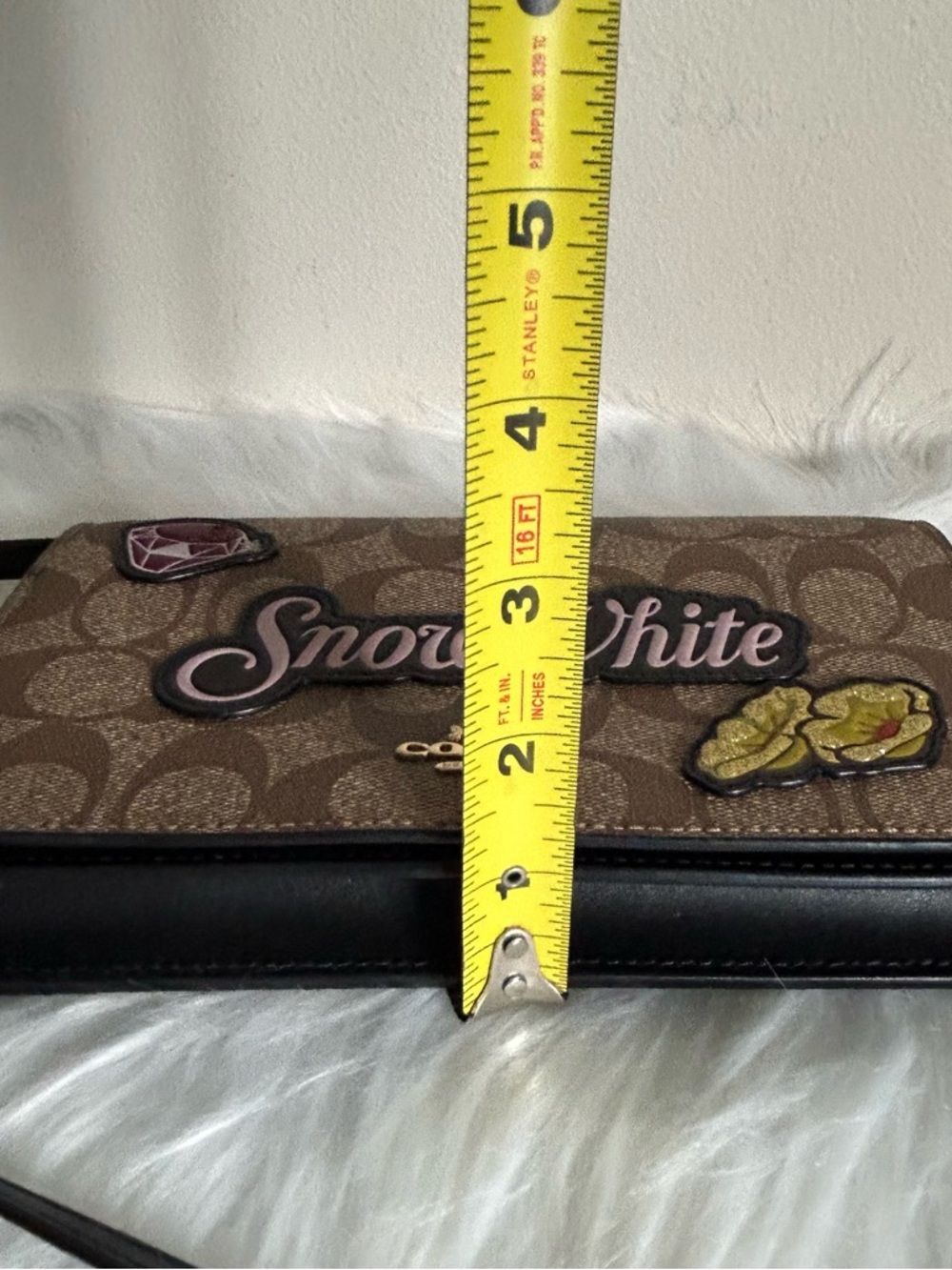 Coach x Disney Snow White Signature Canvas Crossbody Bag Brown F31352 - Picture 12 of 12